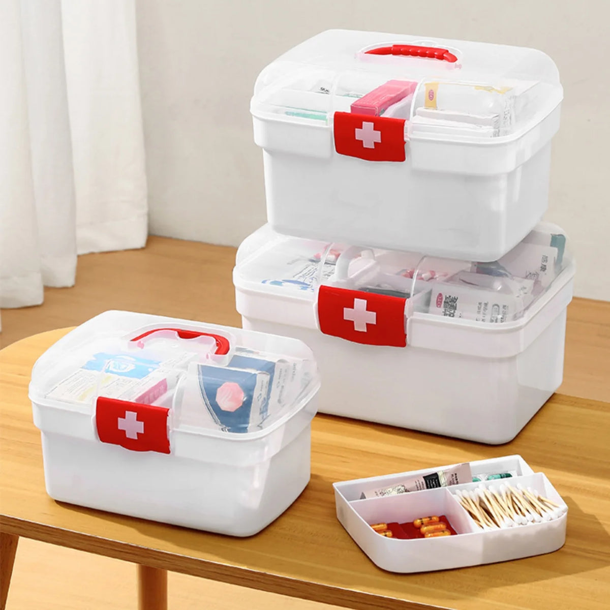 Portable Medicine Organizer Cabinet & First Aid Kit with Handle Medicine Cabinet Organizer Babs