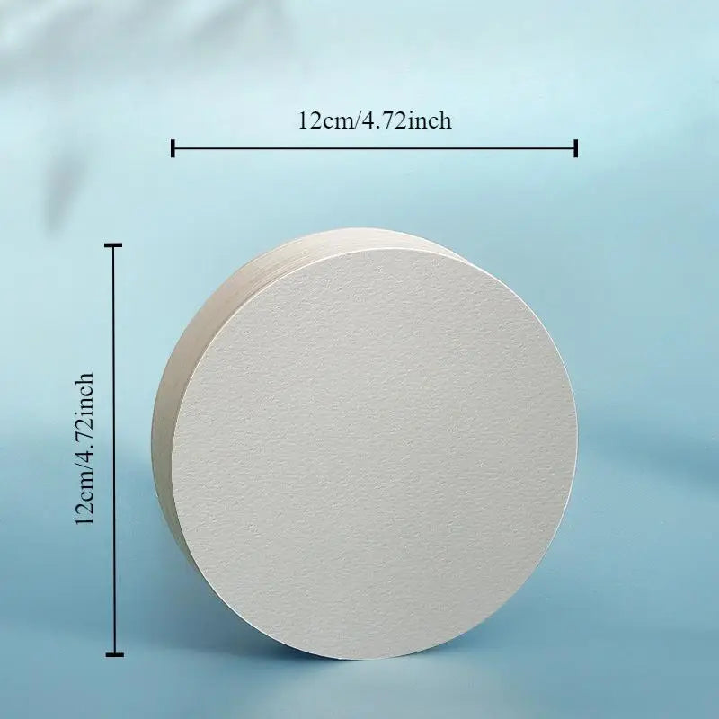50pcs Blank Watercolor Postcards – Double-Sided Art Paper Cards Watercolor Art Paper Babs circular-50pcs