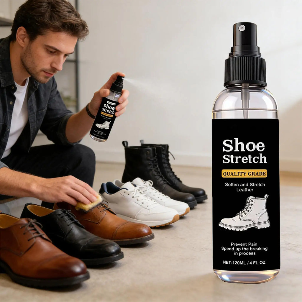 120ml Shoe Stretcher Spray – Leather, Suede & Canvas Softener Shoe Stretcher Spray Babs