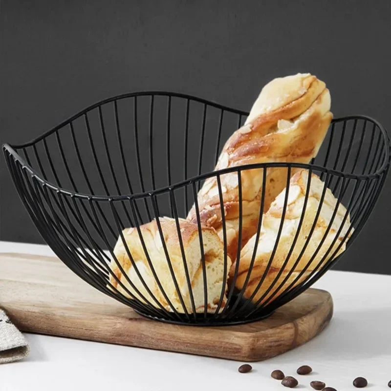 Metal Fruit Basket – Iron Kitchen Storage Bowl Organizer Metal Fruit Basket Babs