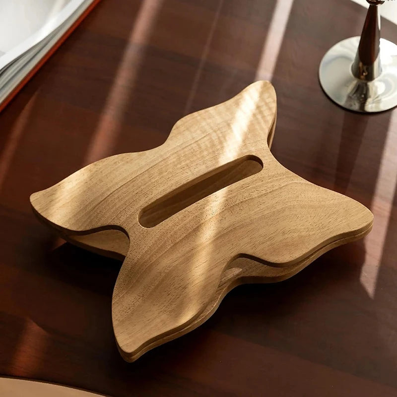 Butterfly Wooden Tissue Box Cover – Luxury Napkin Case Wooden Tissue Box Babs