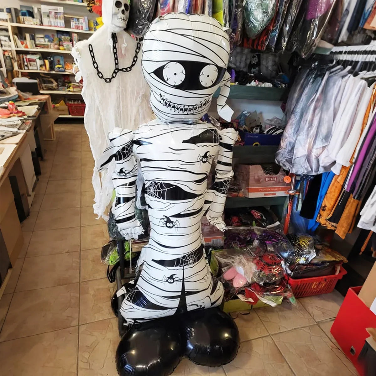 Large Mummy Foil Balloon – Halloween Party Decoration Prop Halloween Foil Balloon Babs
