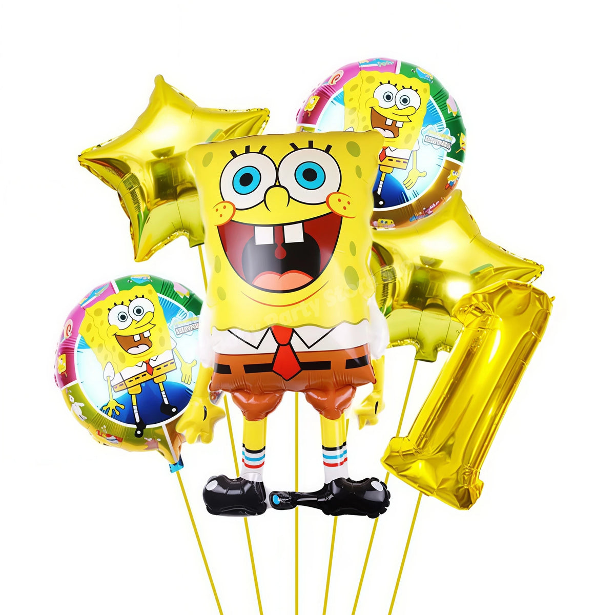 SpongeBob & Patrick Star Foil Balloons – Birthday Party Decor