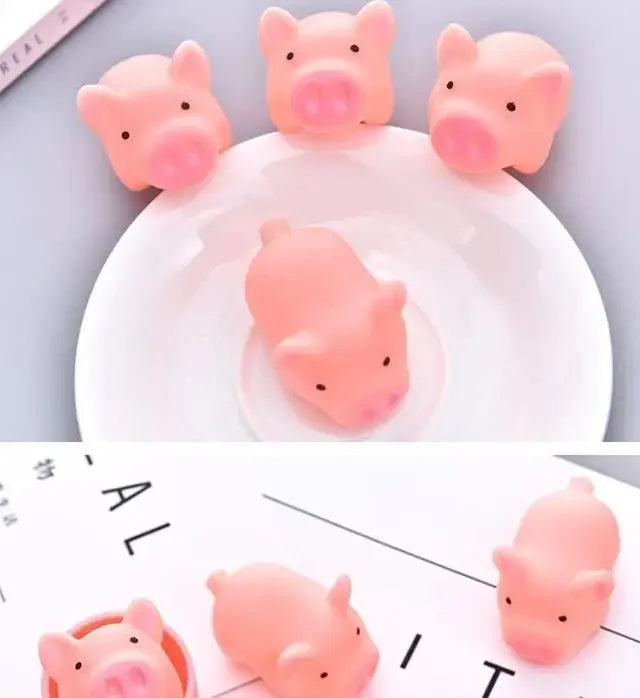20pcs Squeeze Pink Pig Dolls – Party Favors & Birthday Gifts Squeeze Novelty Toy Babs