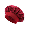 Satin Sleep Bonnet – Double Layer Elastic Cap for Curly Hair Satin Sleep Bonnet Babs Red