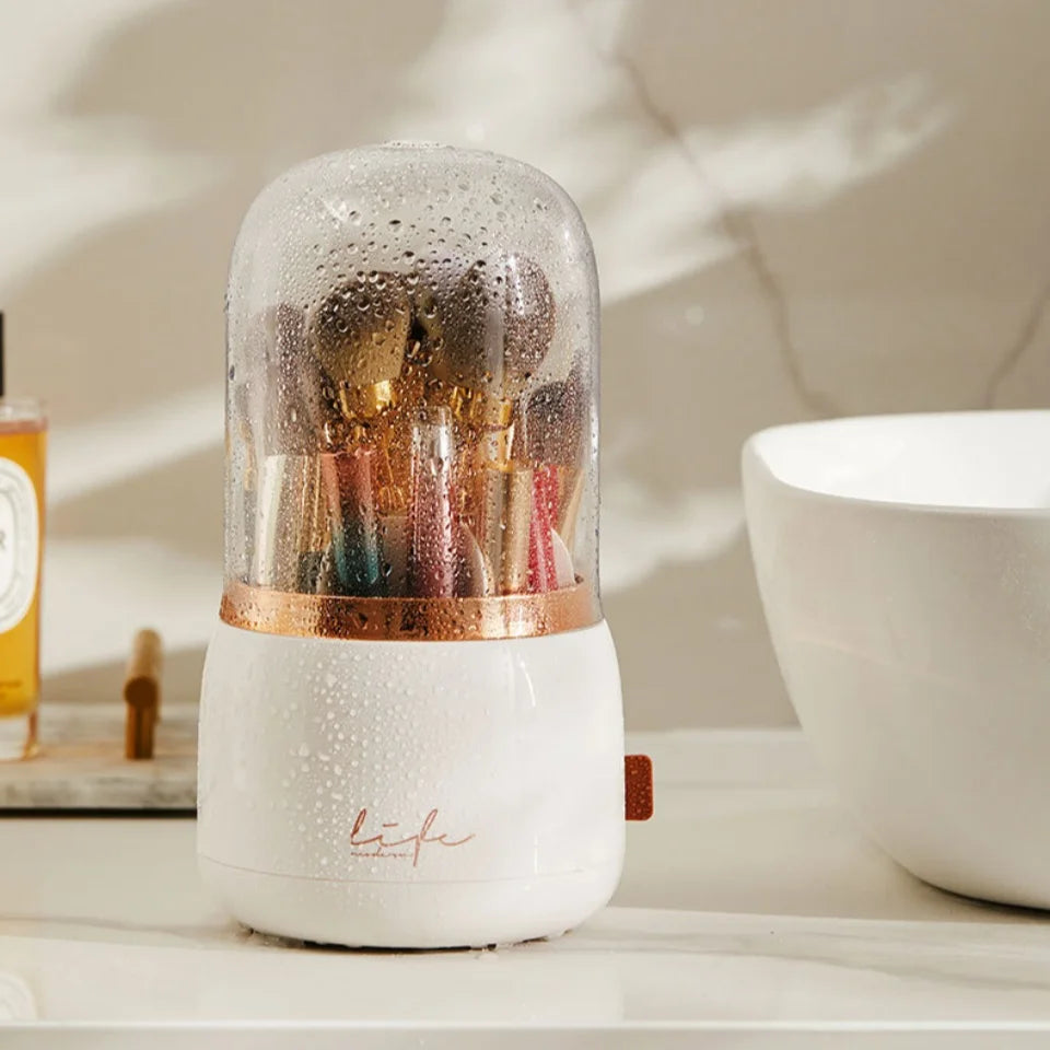 360° Rotating Clear Makeup Organizer | Multi-Compartment Holder Makeup Organizer Babs
