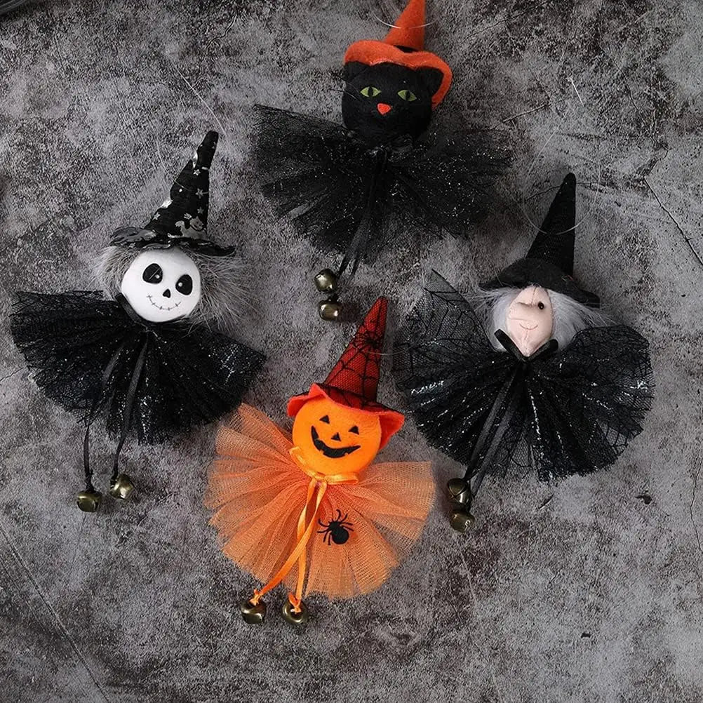 Halloween Witch Hanging Pendant – Wicker Pumpkin Ghost Decor Halloween Hanging Pendant Babs