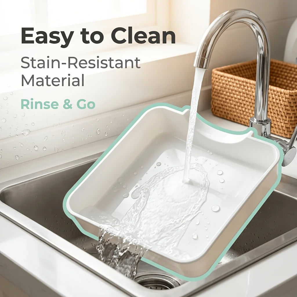 Washing Machine Drain Tray – Universal Leak-Proof Water Pan Appliance Drain Tray Babs