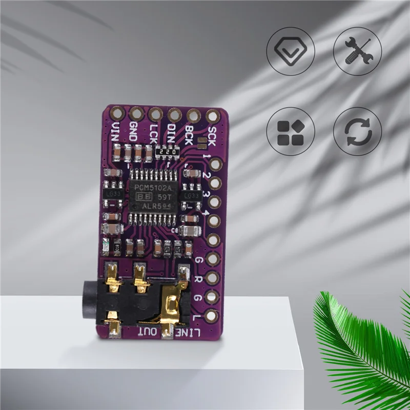 PCM5102 I2S DAC Decoder Module – Stereo Audio for Raspberry Pi DAC Decoder Module Babs
