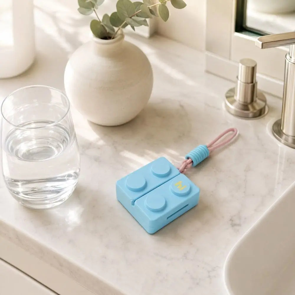 7-Grid Folding Magnetic Double-Layer Pill Organizer Box Pill Organizer Box Babs