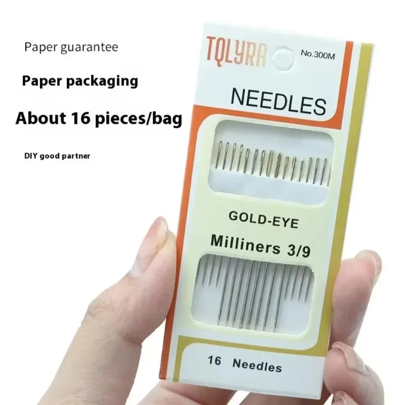 16-Piece Large Eye Hand Sewing Needles – Embroidery & Quilting Hand Sewing Needles Babs
