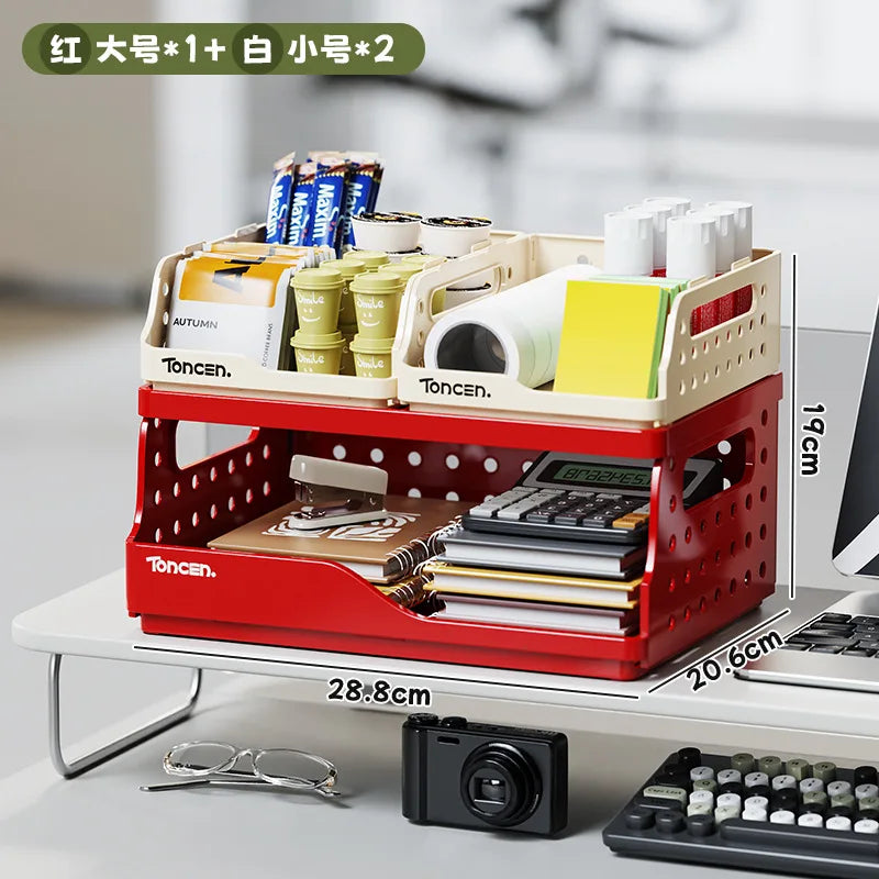 Double Layer Desk Organizer Pegboard Pen Holder Storage Shelf Desk Organizer Babs 6