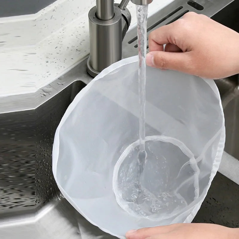 Nylon Filter Bag – Soy Milk, Nut Milk & Cold Brew Strainer Nylon Strainer Bag Babs
