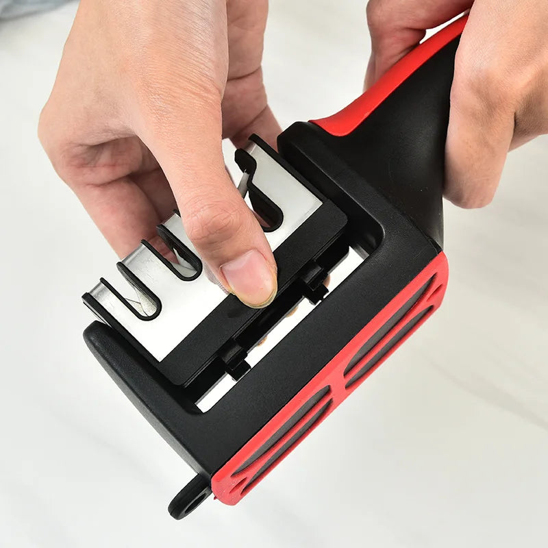 Kitchen Knife Sharpener – Fast, Easy & Multi-Blade Compatible Knife Sharpener Babs