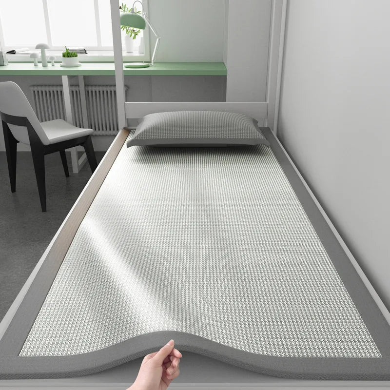 Ice Silk Cooling Mattress Pad – Breathable Jacquard Cover Cooling Mattress Pad Babs Gray 120x200cm