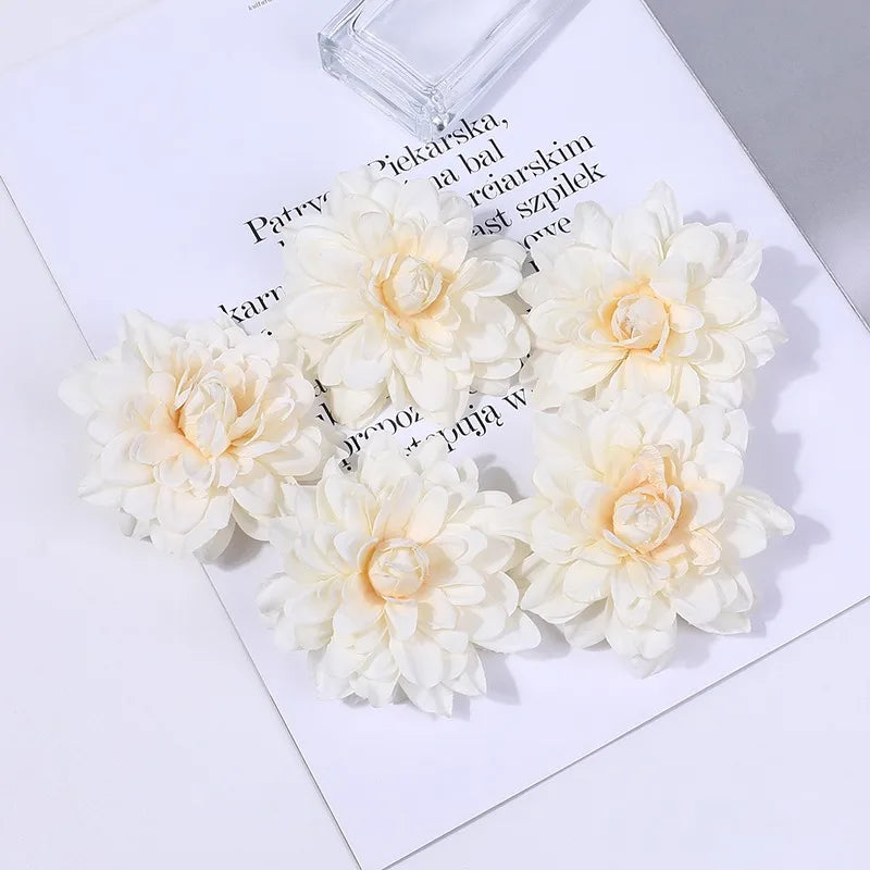 White Artificial Rose Flower Heads – Wedding & Home Decor Artificial Flower Heads Babs 29 10Pcs