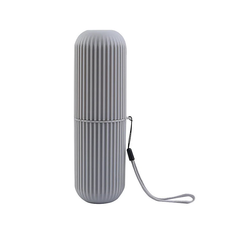 Travel Toothbrush & Toothpaste Holder Case – Portable Storage Box Toothbrush Travel Case Babs Grey