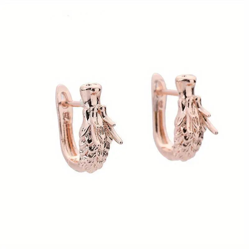 Dragon Head Hoop Earrings – 18K Gold Unisex Statement Hoops Hoop Earrings Babs