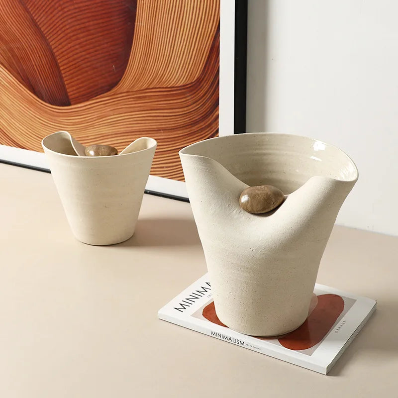 Nordic Ceramic Vase | Modern Living Room & Entryway Décor Decorative Ceramic Vase Babs