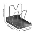 Pan Lid & Cutting Board Organizer | Rustproof Kitchen Rack Kitchen Lid Organizer Babs Gray