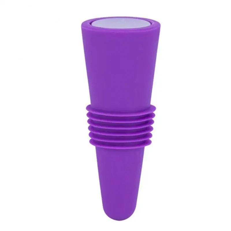 Reusable Silicone Vacuum Wine & Champagne Bottle Stopper Wine Bottle Stopper Babs 1pcs Purple