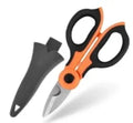2PCS Stainless Steel Electrician & Fishing Scissors – Wire Stripper Multifunctional Scissors Babs A 2PCS