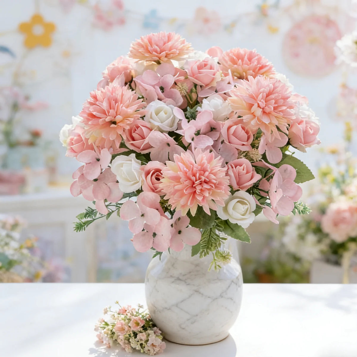 Artificial Silk Rose Flower – Wedding, Home & Garden Décor Artificial Silk Flower Babs