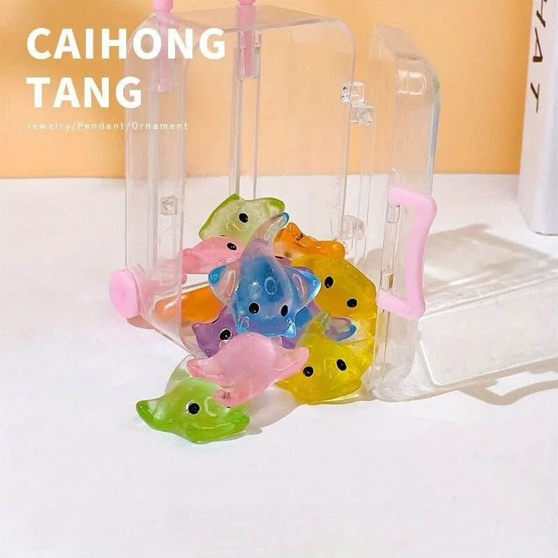 50Pcs Manta Ray Resin Charms – Colorful DIY Jewelry Pendants Resin Jewelry Charms Babs 50pcs