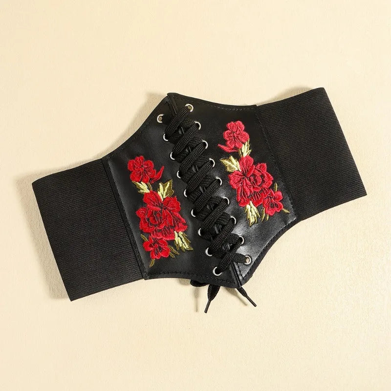 Women's PU Leather Underbust Corset & Gothic Waist Cincher Corset Bustier Babs