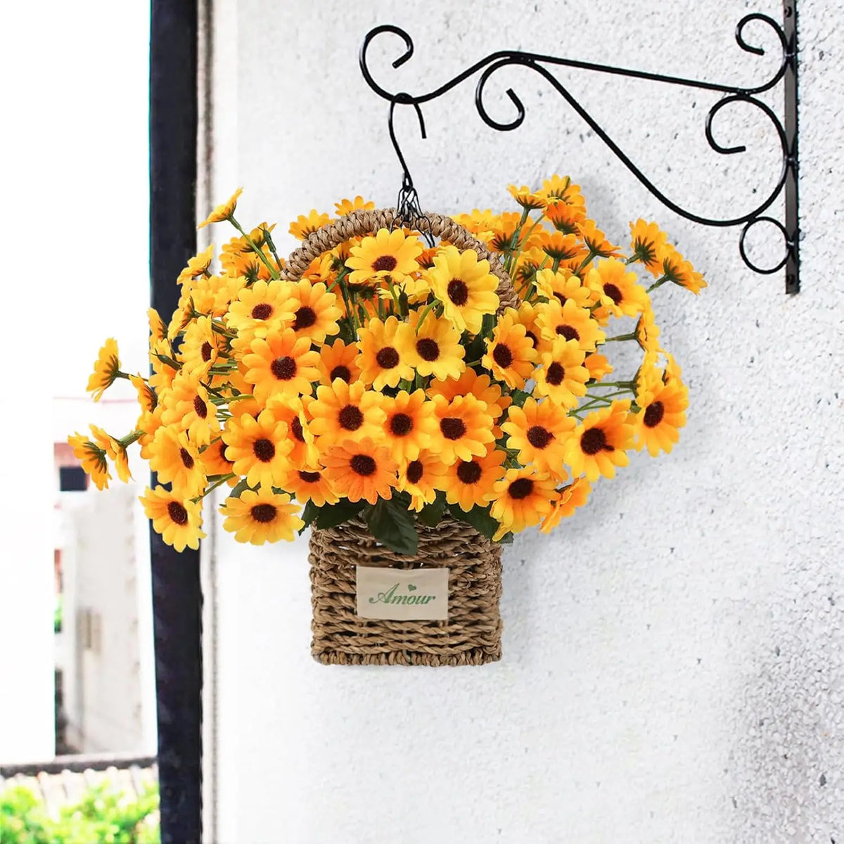 Silk Daisy Artificial Bridal Bouquet – Wedding & Home Decor Artificial Flower Bouquet Babs