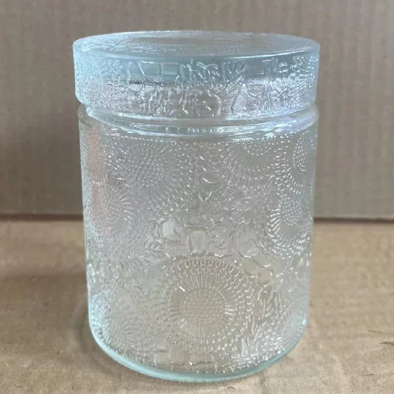 Glass Candle Jar with Lid – DIY Storage & Home Décor Glass Storage Jar Babs transparent