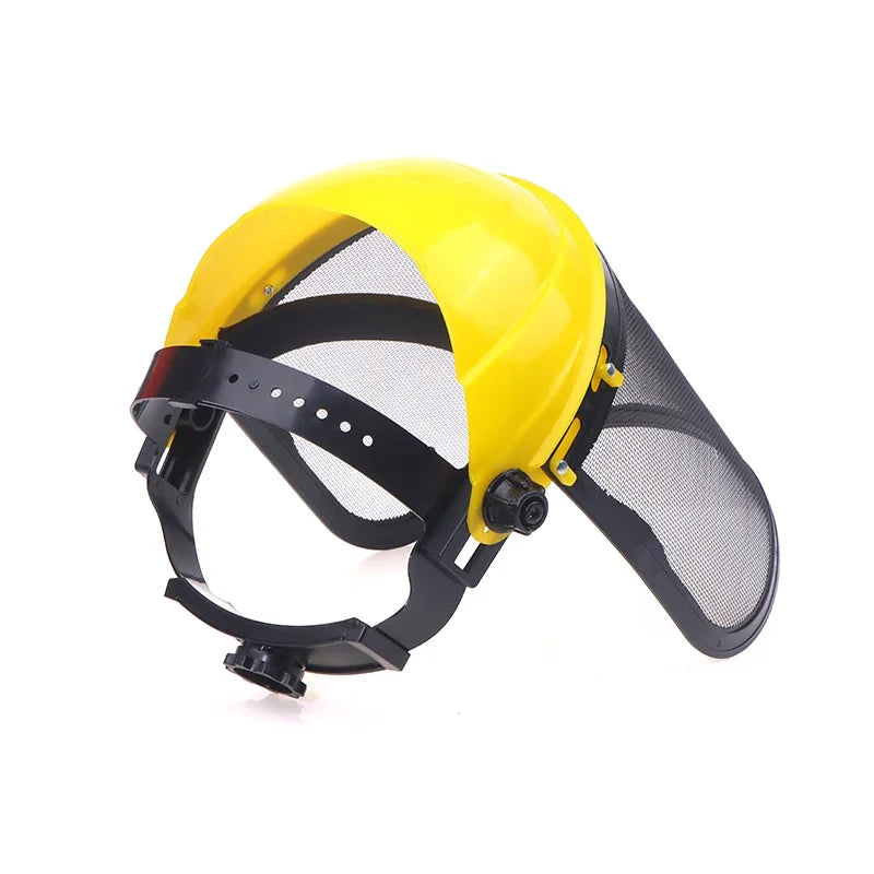 Grass Trimmer Safety Helmet Full Face Mesh Shield Safety Helmet Babs