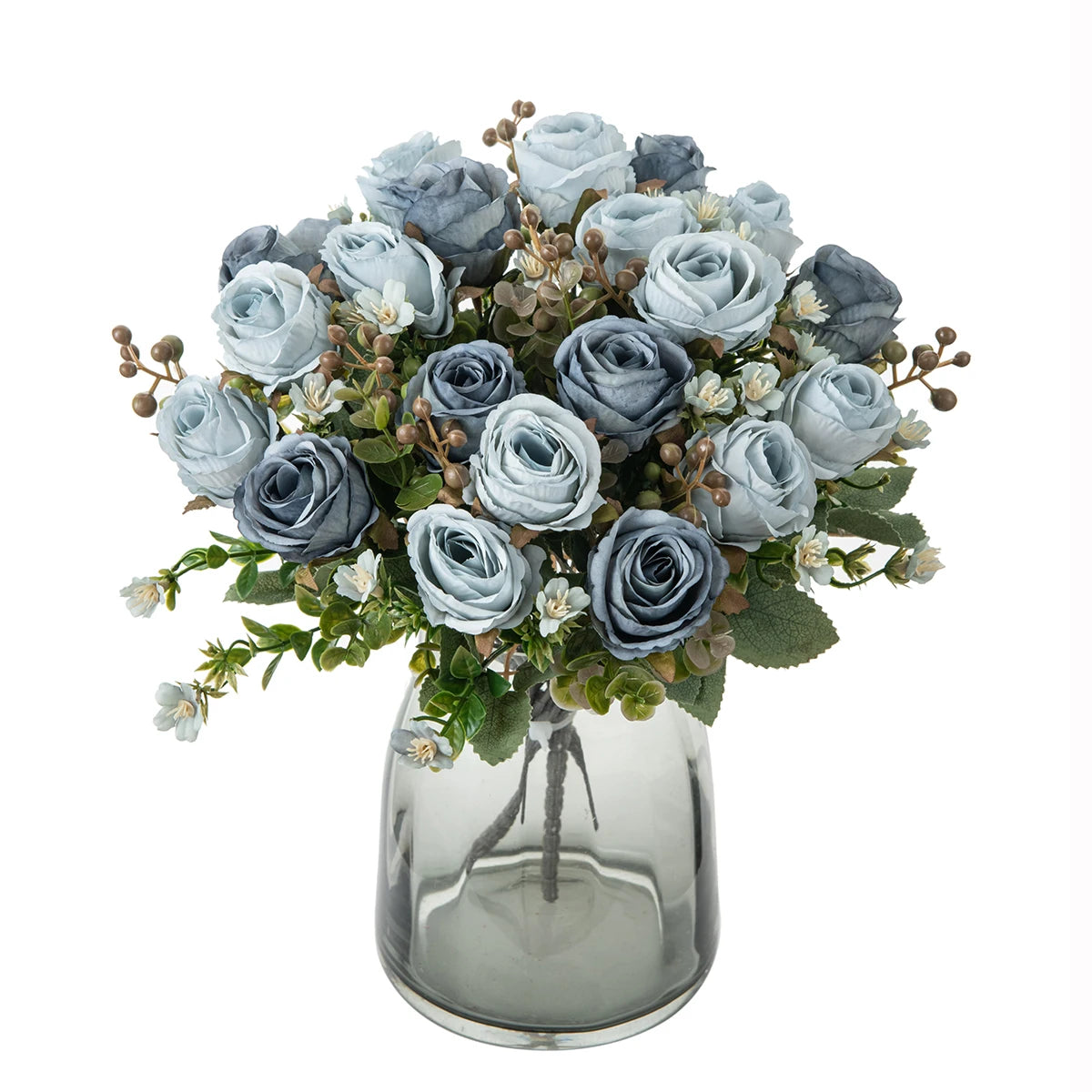 Silk Rose Artificial Flower Bouquet – Wedding & Home Decor Artificial Flower Bouquet Babs