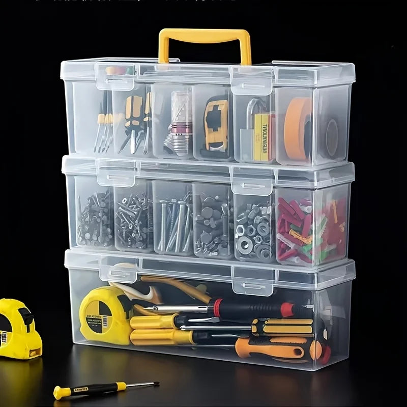 Portable Transparent Multi-Compartment Hardware Organizer Hardware Parts Organizer Babs