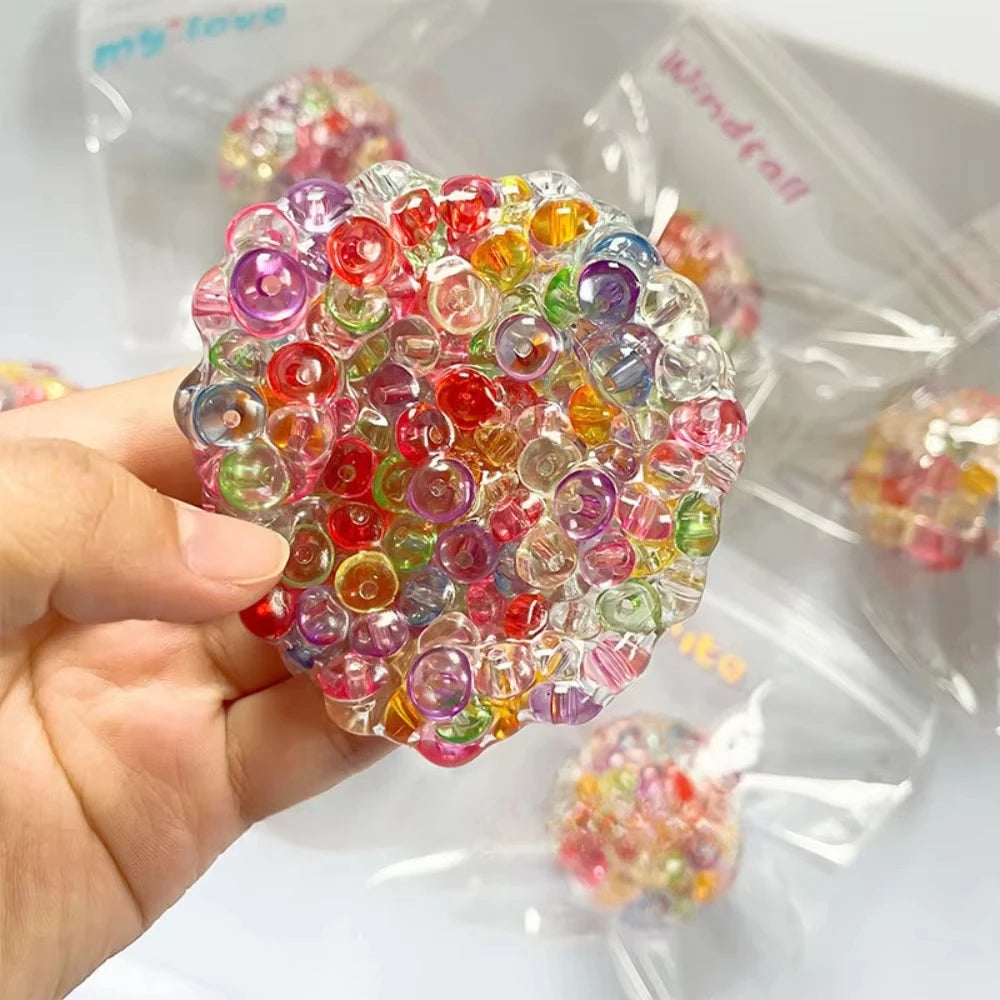 Squishy Ice Bead Squeeze Ball – Soft Sensory Fidget Toy Sensory Squeeze Toy Babs