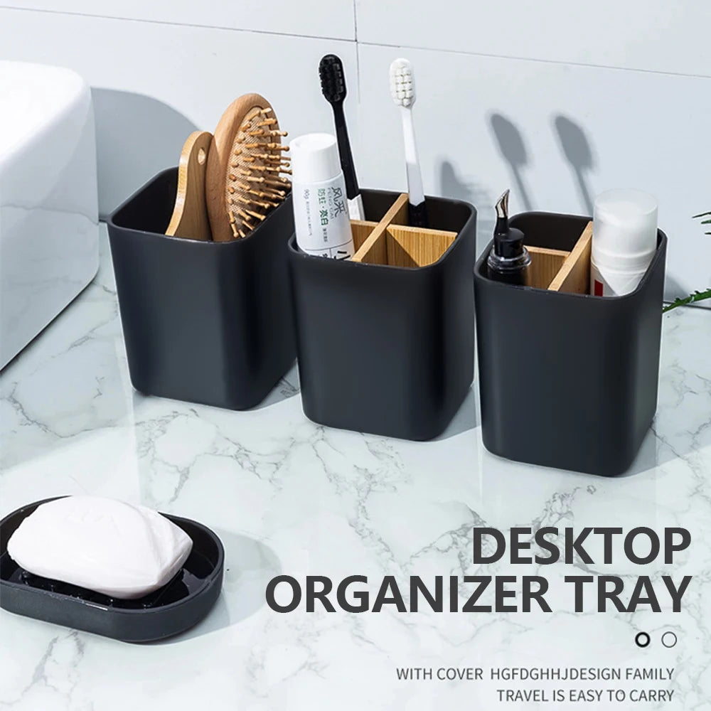Plastic Toothbrush & Toothpaste Holder – Bathroom Organizer Toothbrush Holder Babs