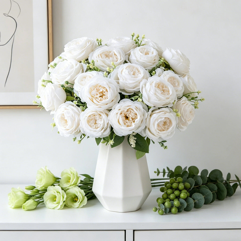 Silk Peony Artificial Flowers for Wedding & Home Décor Artificial Silk Flowers Babs