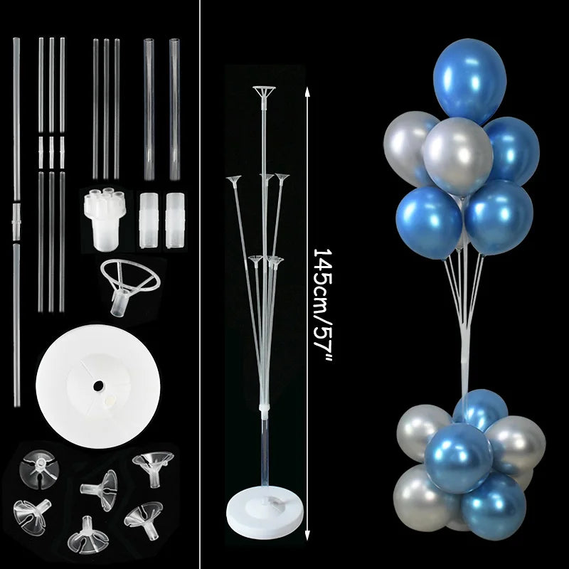 Balloon Stand Column Holder – Birthday, Baby Shower & Party Balloon Column Stand Babs 7tube 145cm stand as picture