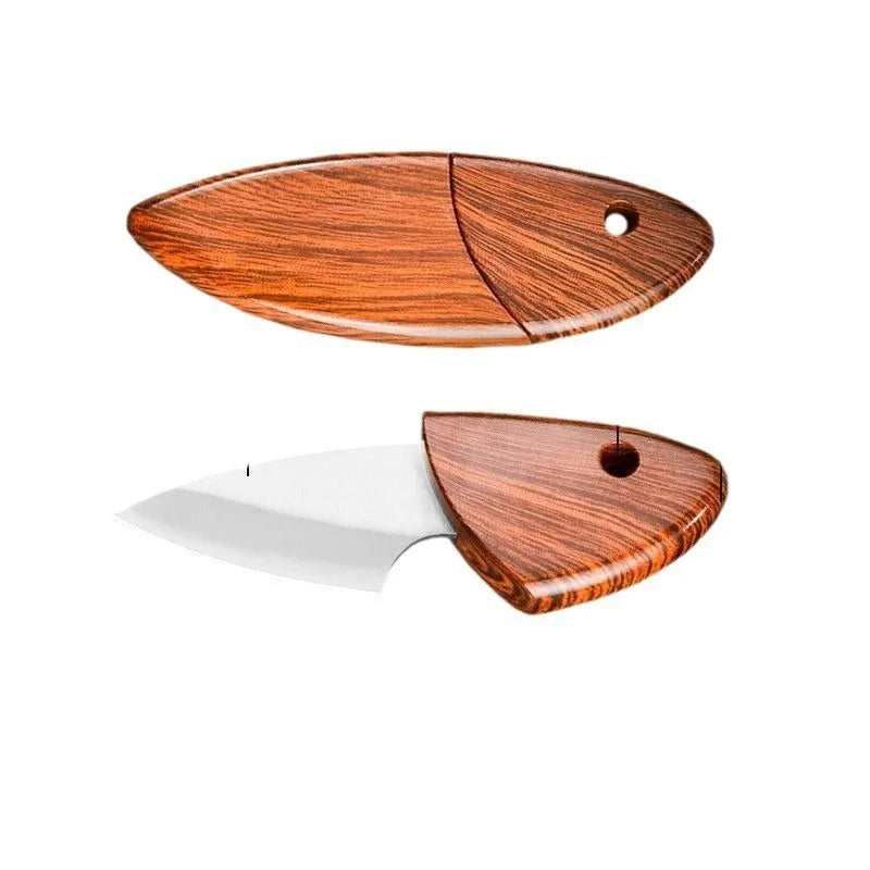 Mini EDC Pocket Knife – Wooden Handle & Stainless Steel Blade EDC Pocket Knife Babs 1pcs 2.5mm