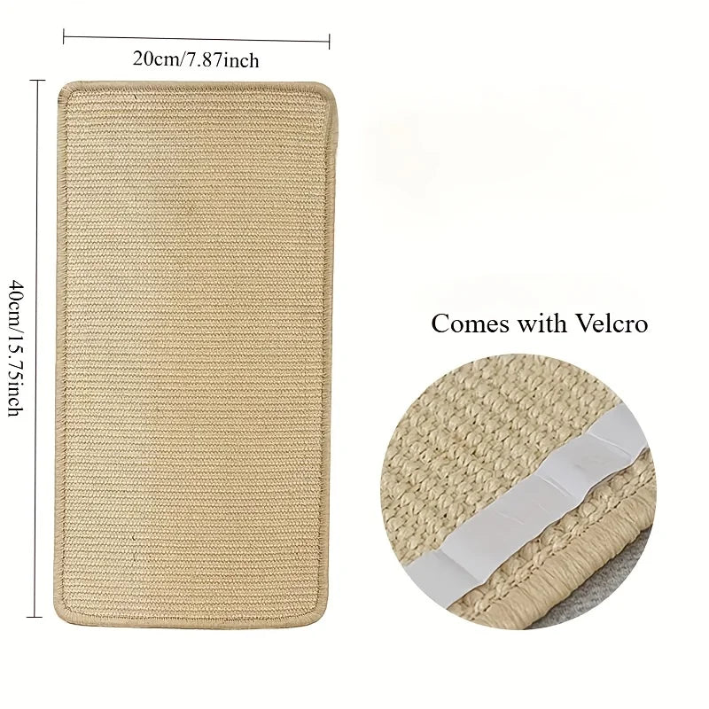 Wall-Mounted Sisal Cat Scratcher Mat | Furniture Protector Cat Scratcher Mat Babs