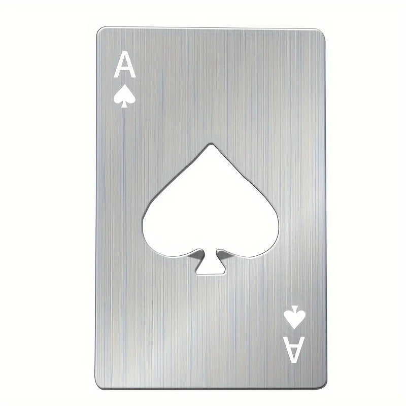 5-Pack Poker Card Stainless Steel Bottle Opener Bar Tool Bottle Opener Set Babs
