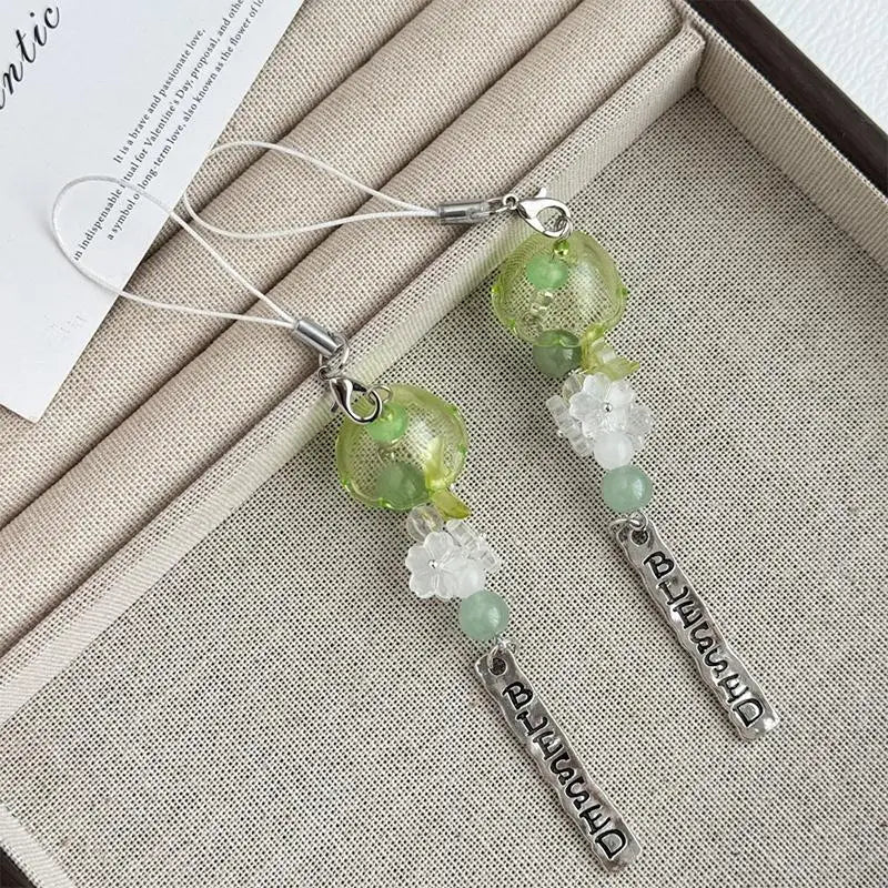Bellflower Tassel Car Rearview Mirror Pendant Ornament Car Hanging Ornament Babs