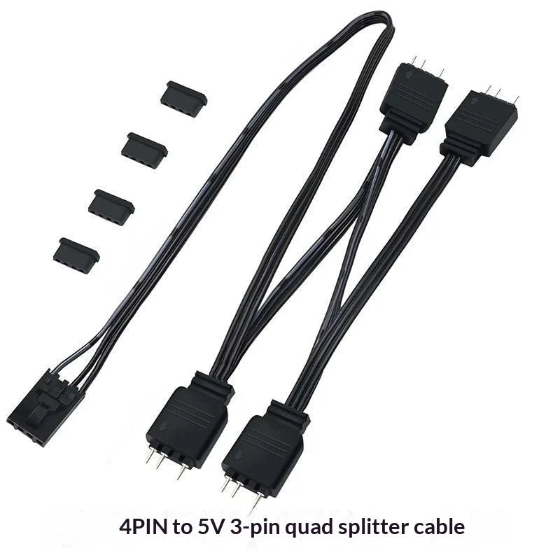 5V 3-Pin VDG to ARGB Splitter Adapter Cable – Gigabyte Sync ARGB Adapter Cable Babs A3