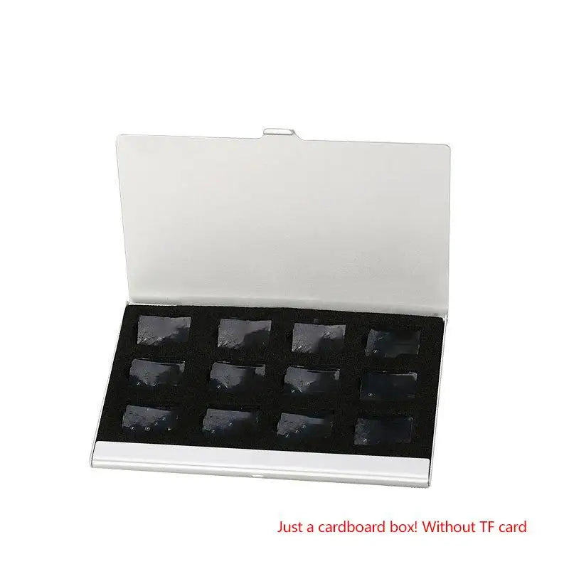 Memory Card Storage Case – TF MicroSD SIM CF Organizer | HUXUAN Memory Card Organizer Babs 12TF A1