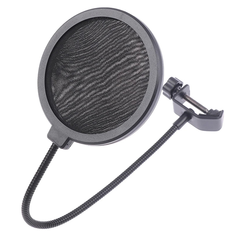 Double Layer Microphone Pop Filter & Wind Screen for Studio Microphone Pop Filter Babs