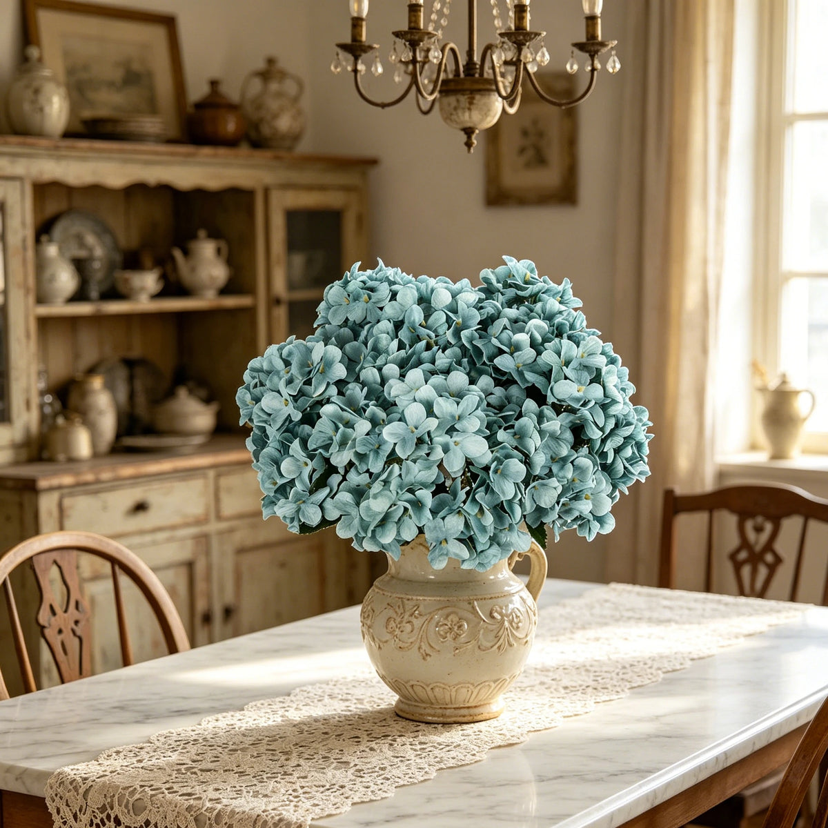 Silk Hydrangea Artificial Flowers for Wedding & Home Décor Artificial Silk Flowers Babs