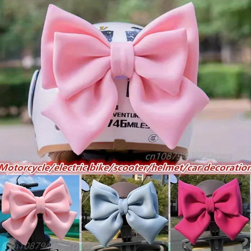 Cute Bow Helmet Decoration for Women – Motorcycle & Bike Accessory Helmet Decoration Babs