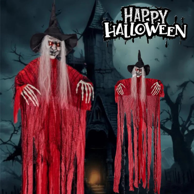 Halloween Hanging Witch Decoration – Motion Sensor, Sound & Light Halloween Hanging Decoration Babs