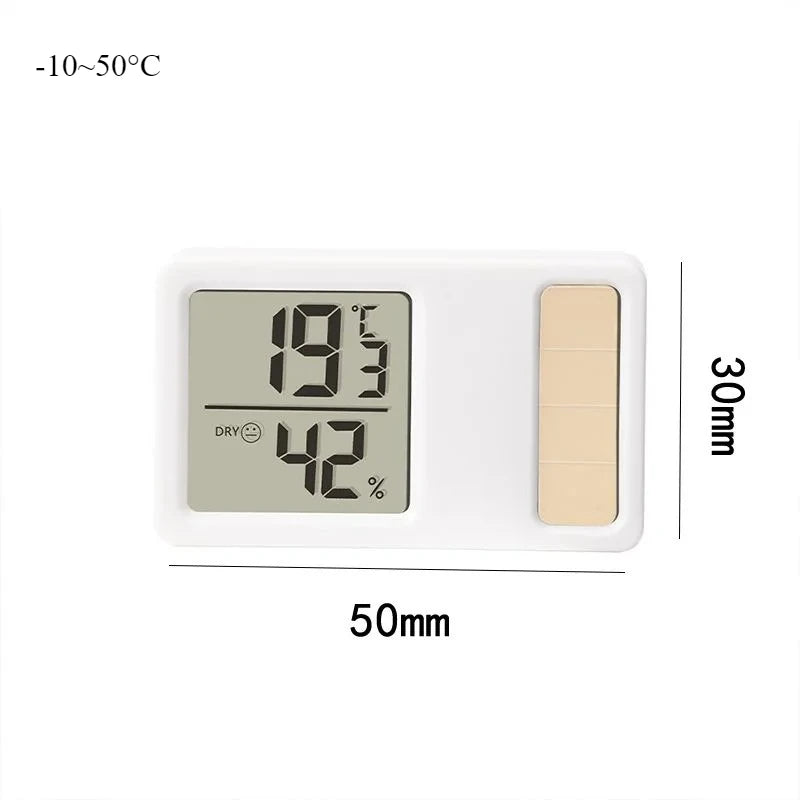 Solar Digital Hygrometer Thermometer 4-Pack | Indoor Monitor Digital Hygrometer Thermometer Babs 4PCS