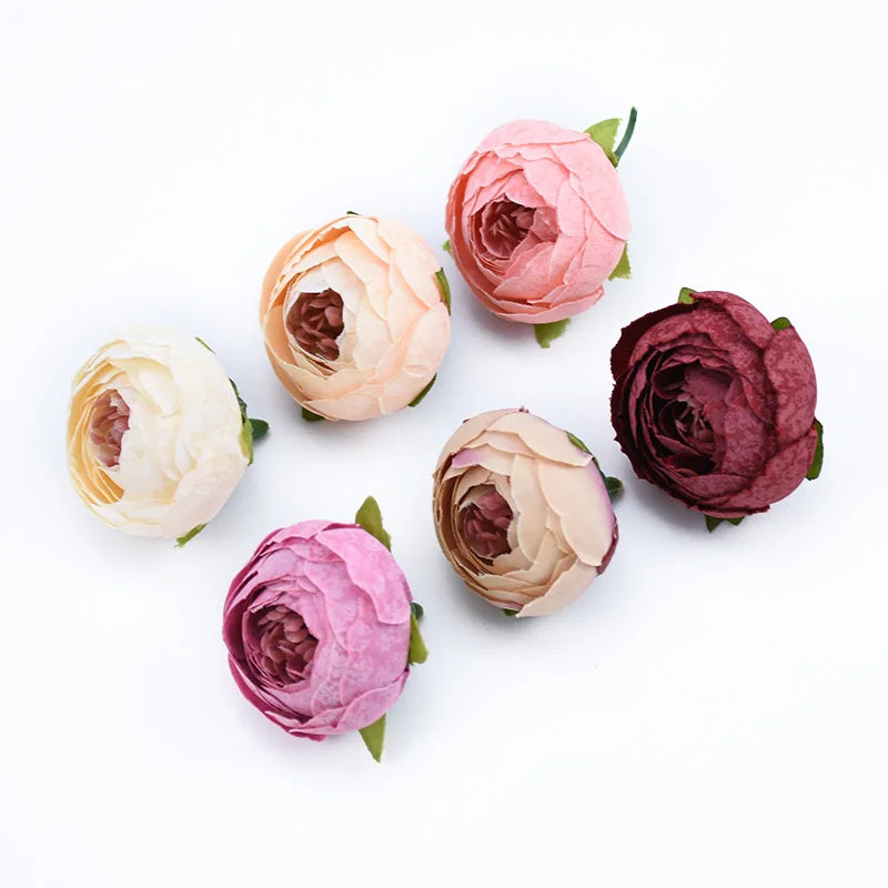 Silk Tea Rose Artificial Flowers for Wedding, Wreath & DIY Crafts Artificial Silk Flowers Babs